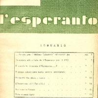 L'esperanto (anno 1950 - numero 1 - 1 nuova serie)