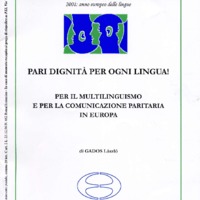 L'Esperanto (anno 2001 - numero 3)