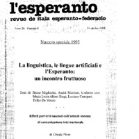 L'Esperanto (anno 1995 - numero speciale)